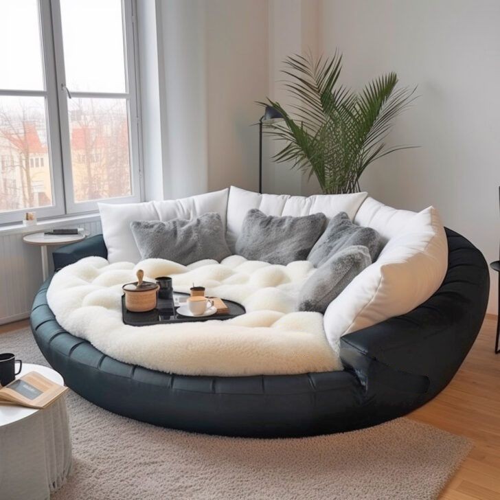 Cinematic Comfort for Your Home Theater: Giant Circular Movie Sofas