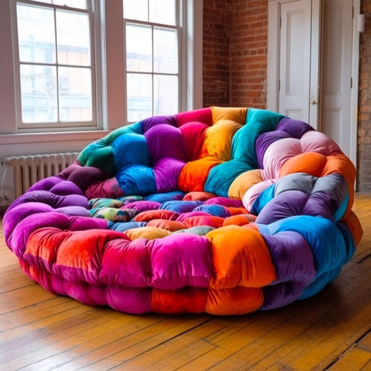 Cinematic Comfort for Your Home Theater: Giant Circular Movie Sofas