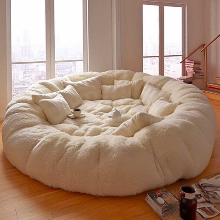 Cinematic Comfort for Your Home Theater: Giant Circular Movie Sofas