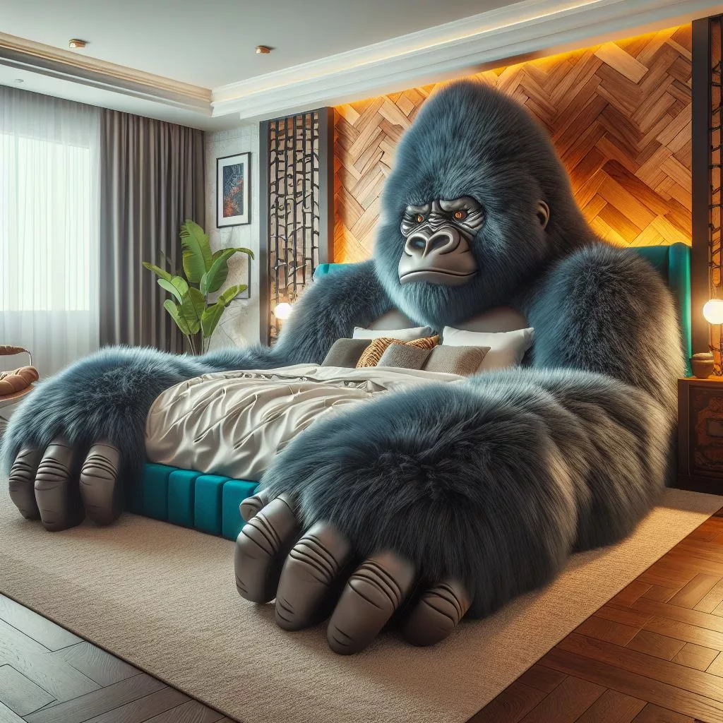 Transform Your Bedroom with a Gorilla-Shaped Bed: The Latest Unique Furniture Trend