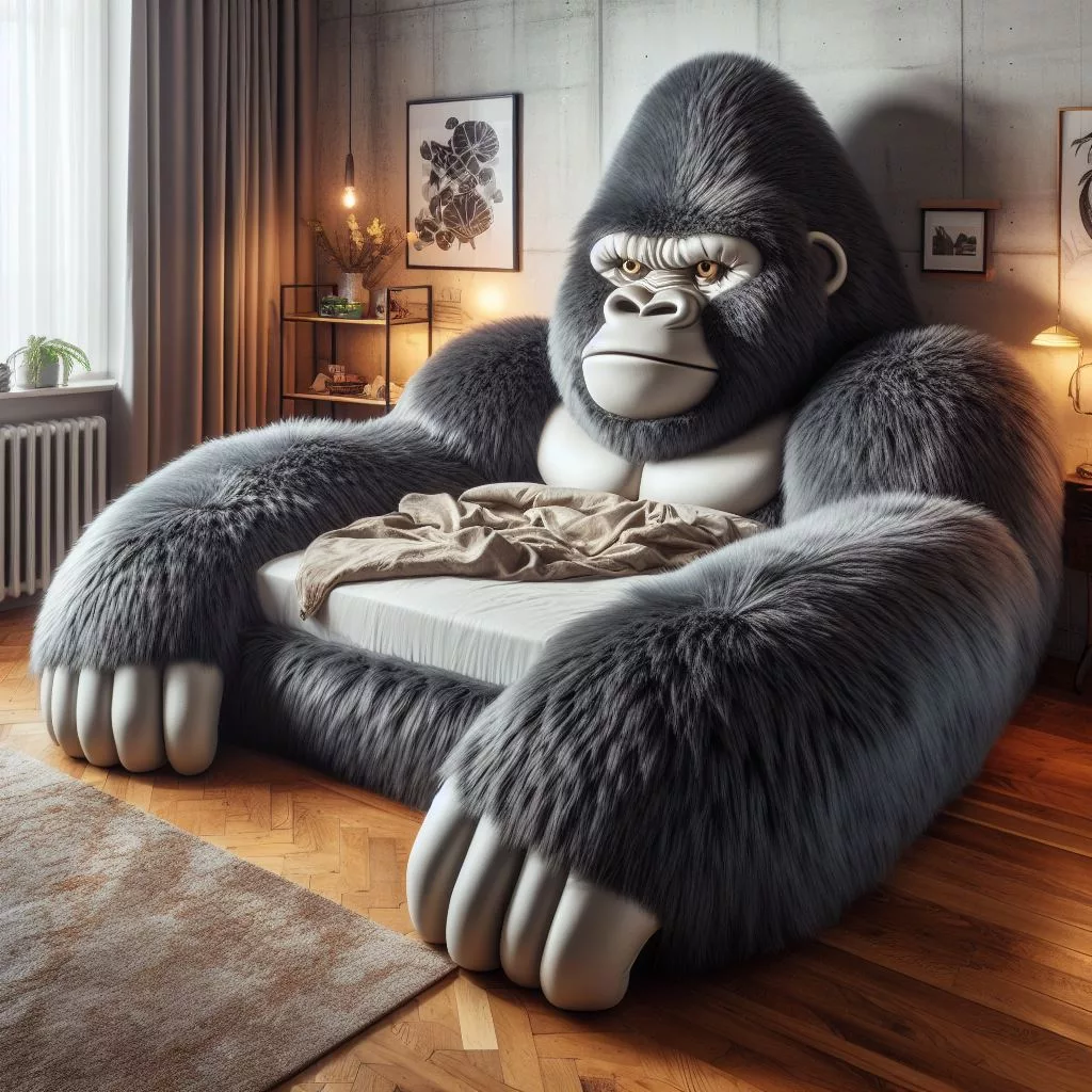 Transform Your Bedroom with a Gorilla-Shaped Bed: The Latest Unique Furniture Trend