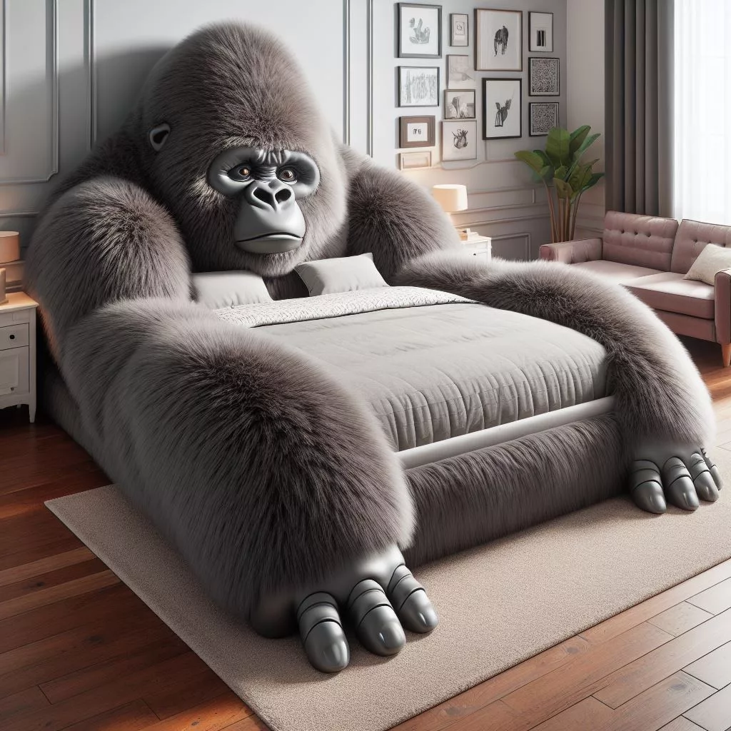 Transform Your Bedroom with a Gorilla-Shaped Bed: The Latest Unique Furniture Trend