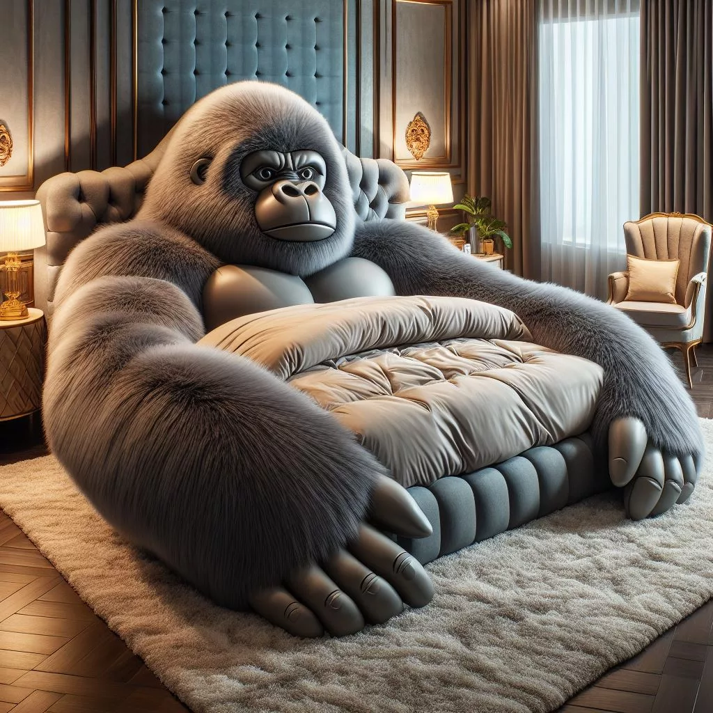 Transform Your Bedroom with a Gorilla-Shaped Bed: The Latest Unique Furniture Trend