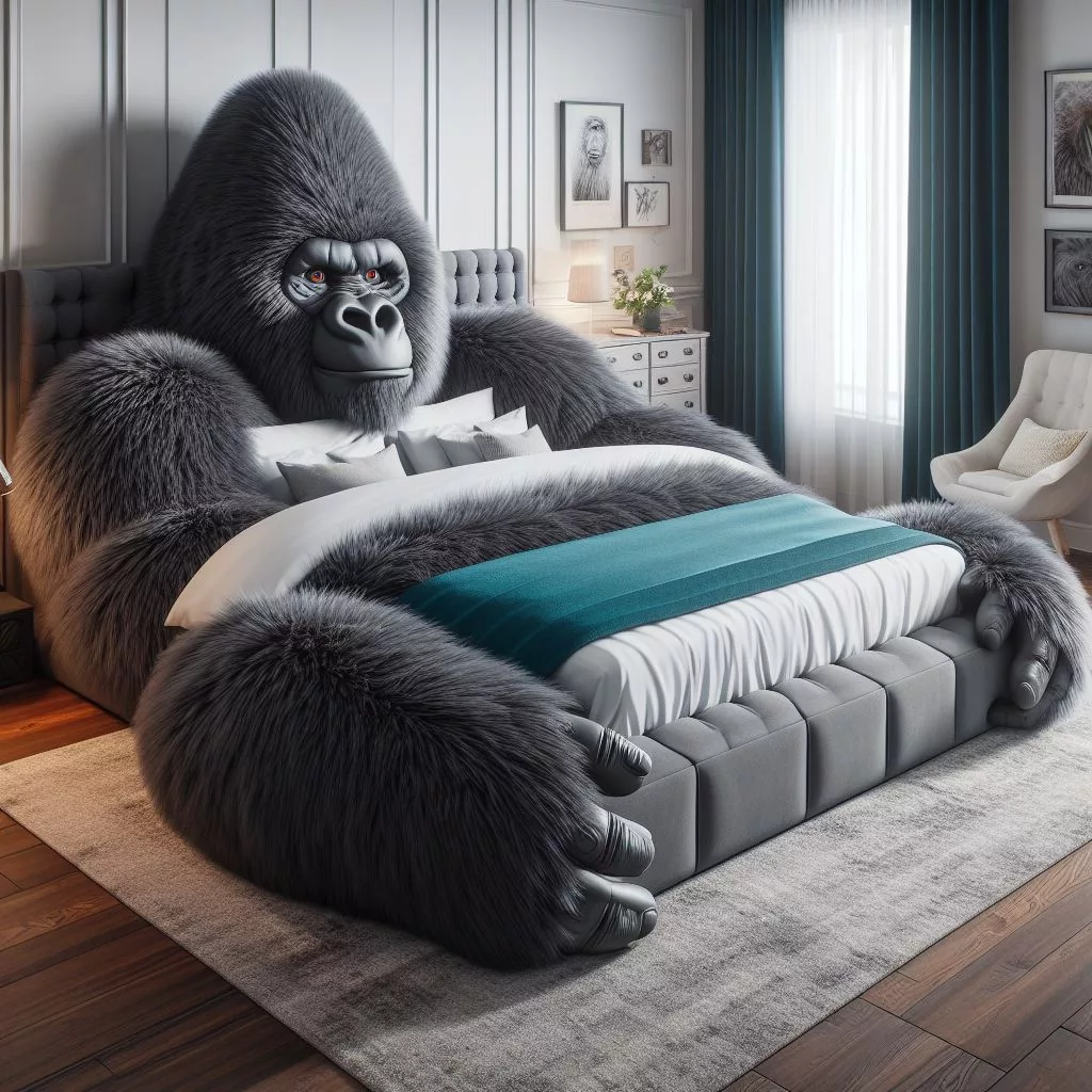 Transform Your Bedroom with a Gorilla-Shaped Bed: The Latest Unique Furniture Trend