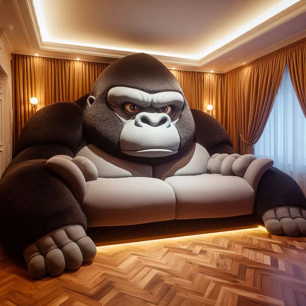 Gorilla-Shaped Sofa: A Bold Statement Piece for Your Living Room