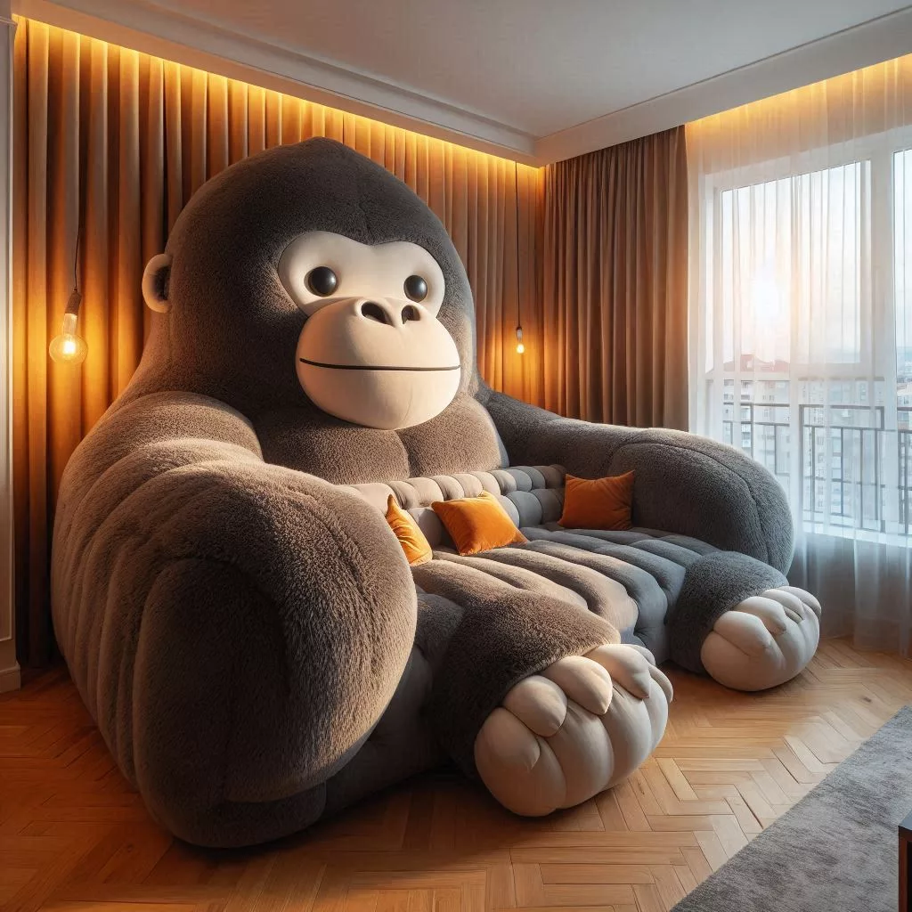 Gorilla-Shaped Sofa: A Bold Statement Piece for Your Living Room