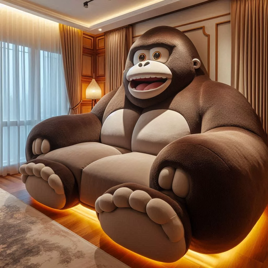 Gorilla-Shaped Sofa: A Bold Statement Piece for Your Living Room