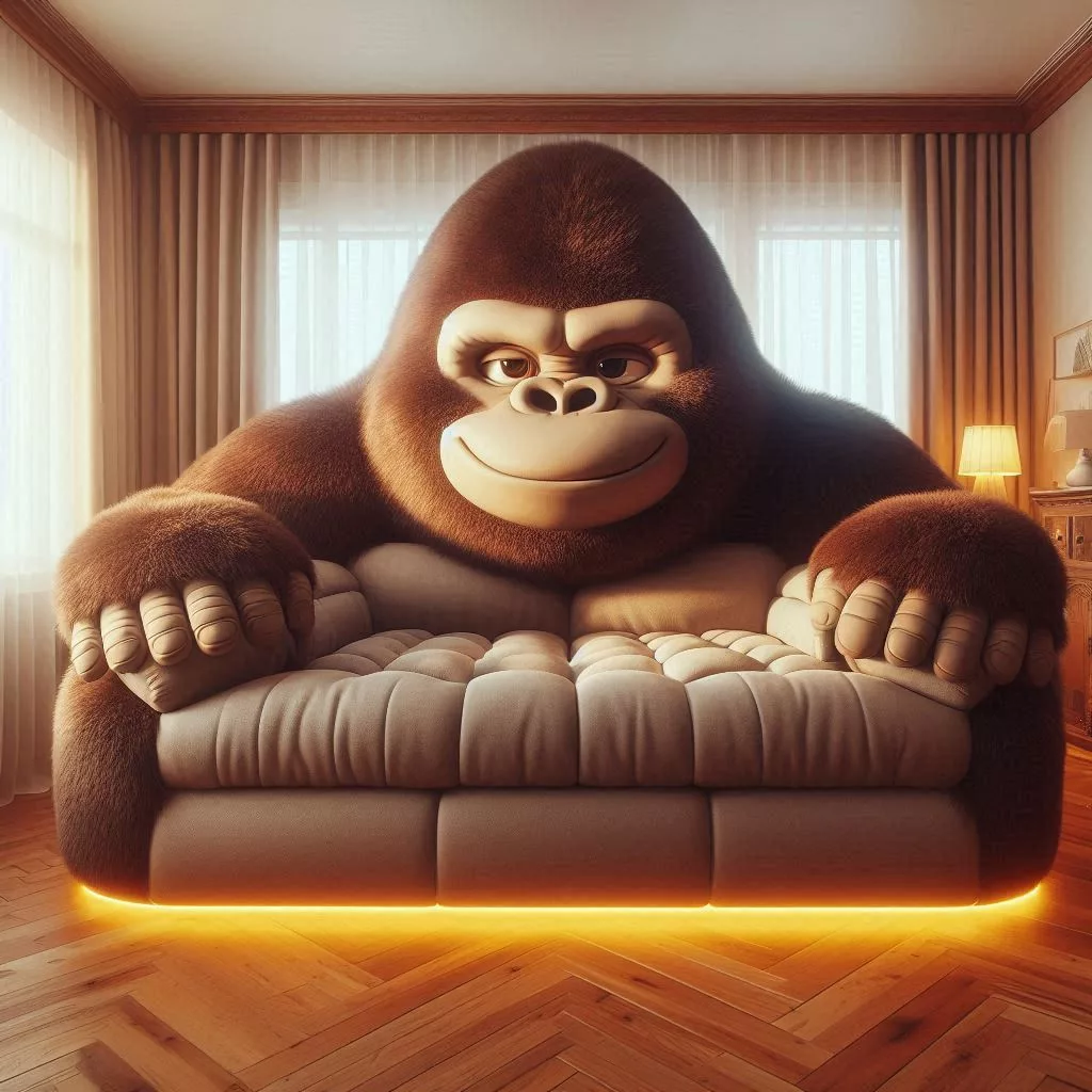 Gorilla-Shaped Sofa: A Bold Statement Piece for Your Living Room