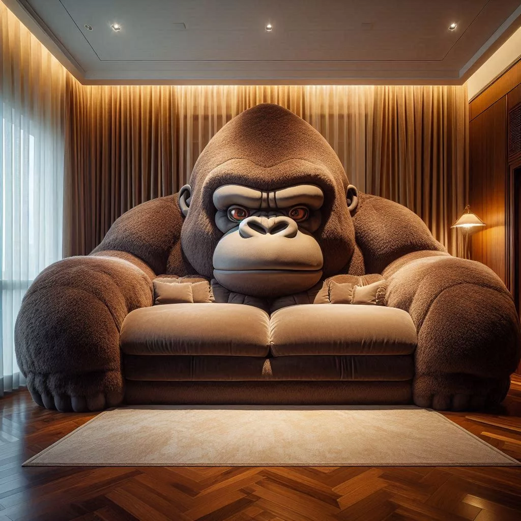 Gorilla-Shaped Sofa: A Bold Statement Piece for Your Living Room