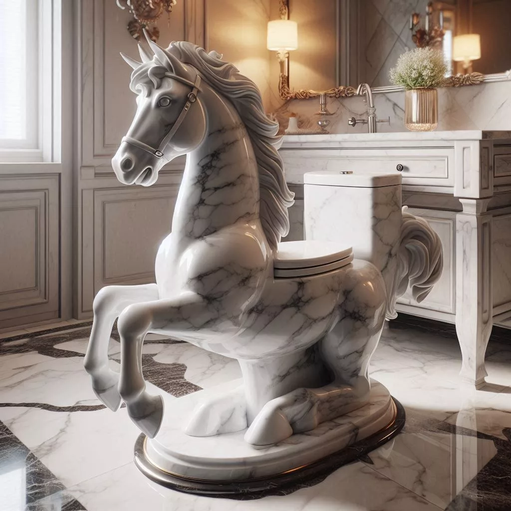 The Marble Horse-Shaped Toilet