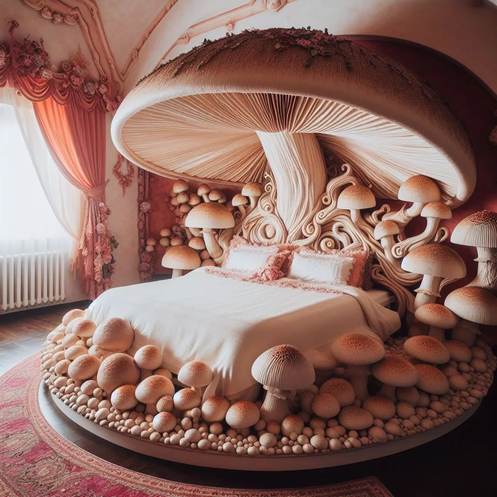 Mushroom-Inspired Bed: New and Unique Design for the Sleeping Space