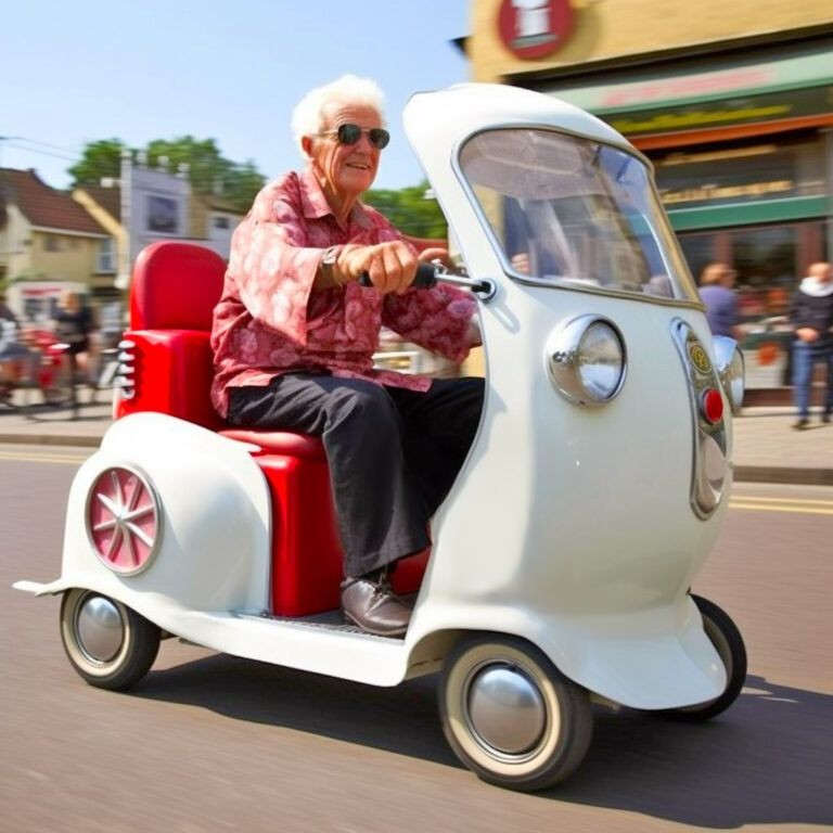 Nostalgic Rides for Seniors: Volkswagen Hippy Van Mobility Scooters