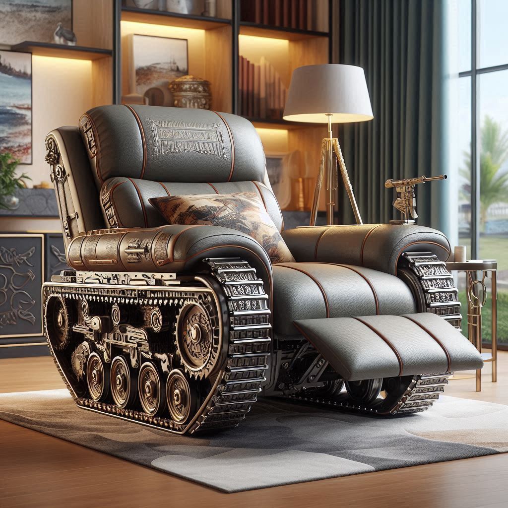 Tank-Inspired Recliner: Perfectly Designed for Relaxation