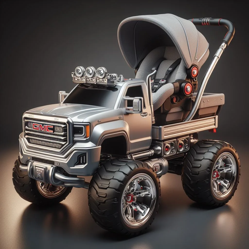 Ride in Style: The Pickup Truck Stroller – Perfect for Your Little Adventurer