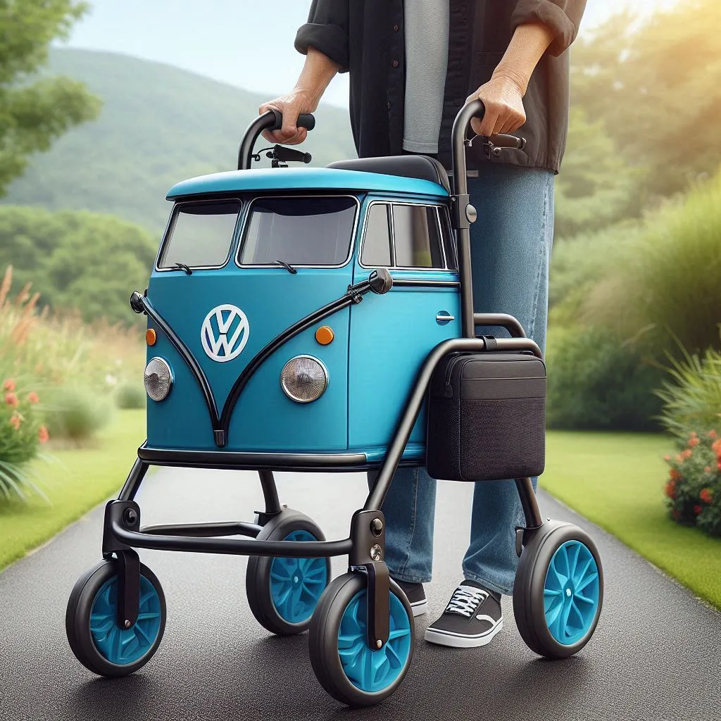 Relive the Retro Charm with a Volkswagen Bus Walker for Seniors: Combining Style and Support