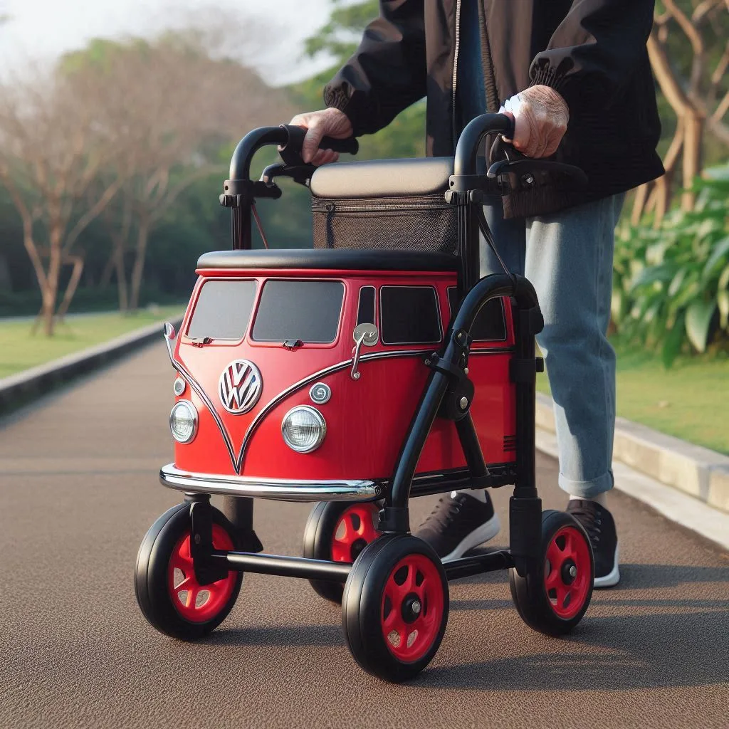 Relive the Retro Charm with a Volkswagen Bus Walker for Seniors: Combining Style and Support