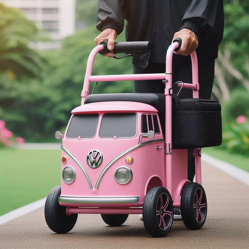 Relive the Retro Charm with a Volkswagen Bus Walker for Seniors: Combining Style and Support