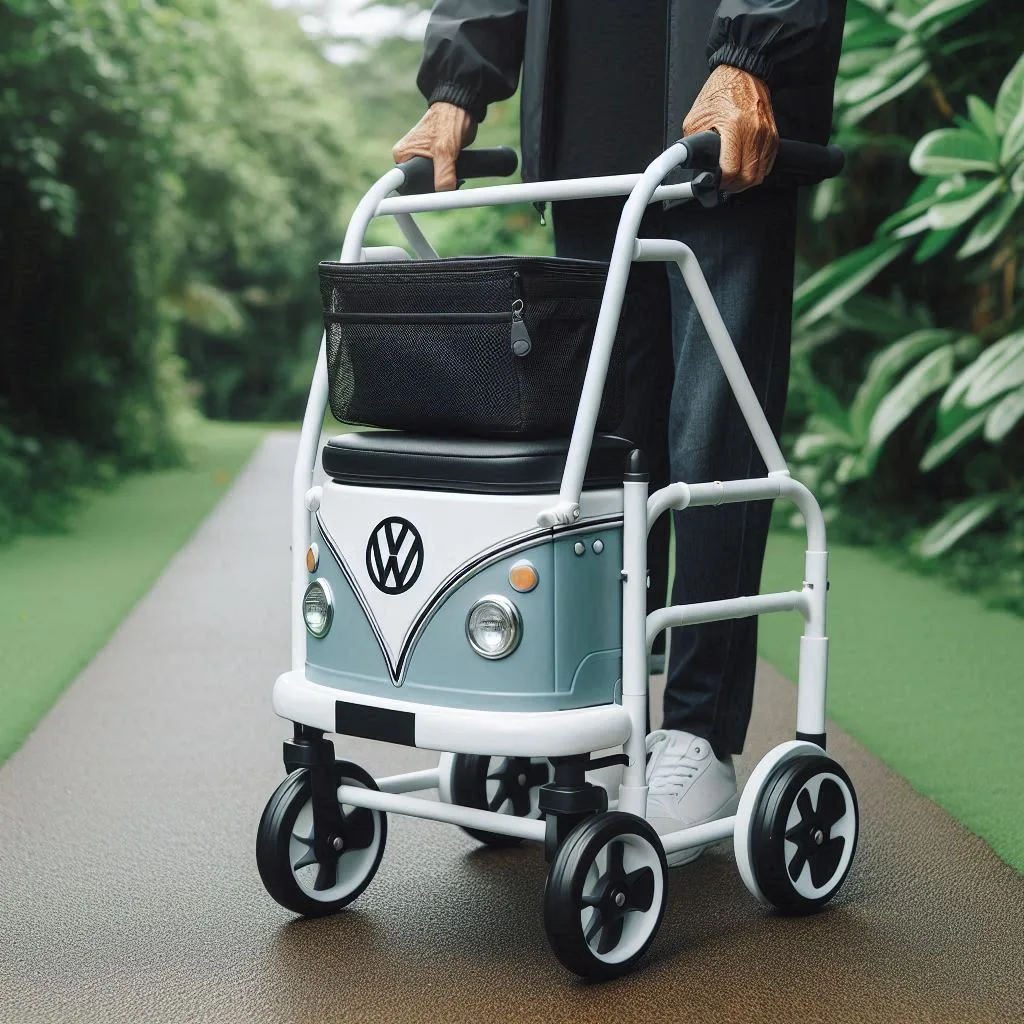 Relive the Retro Charm with a Volkswagen Bus Walker for Seniors: Combining Style and Support