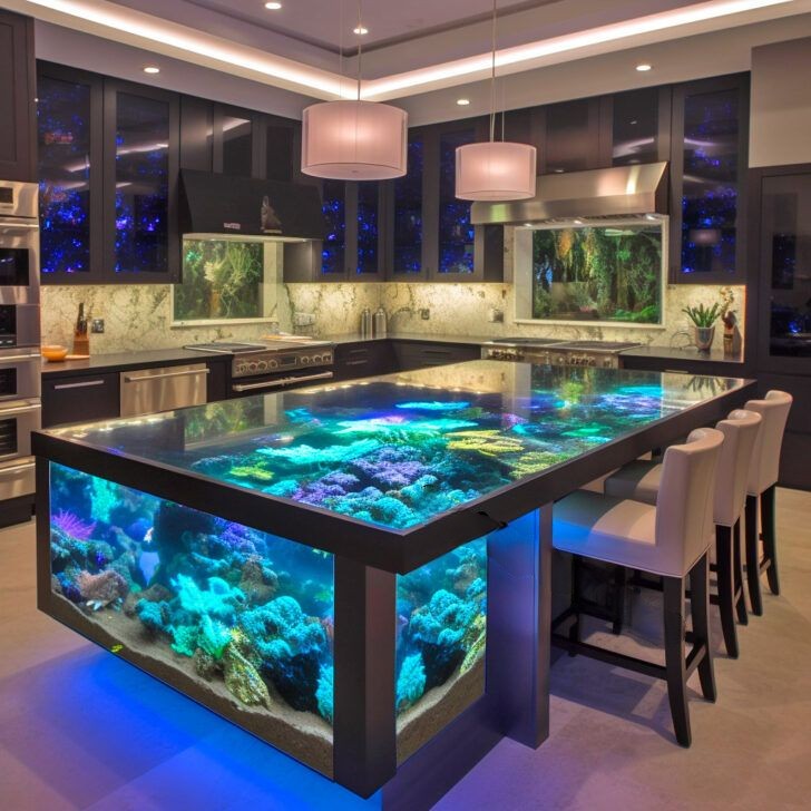 Design Considerations for Aquarium Kitchen Islands