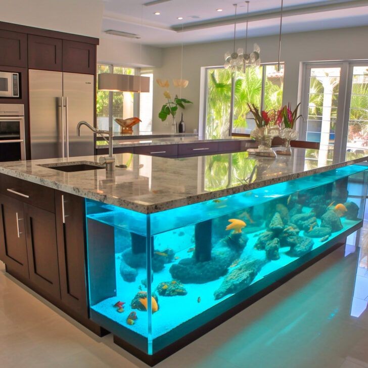 Design Considerations for Aquarium Kitchen Islands