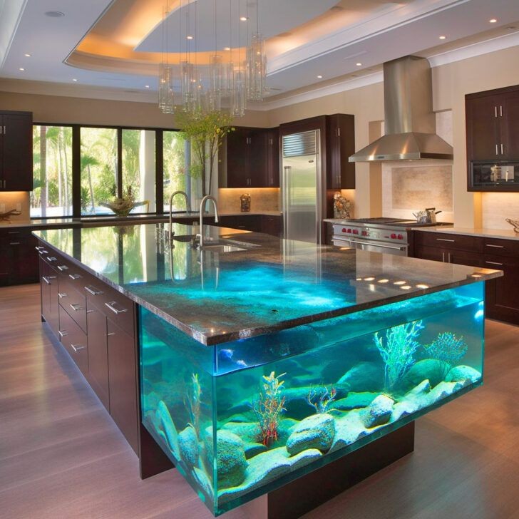 Design Considerations for Aquarium Kitchen Islands