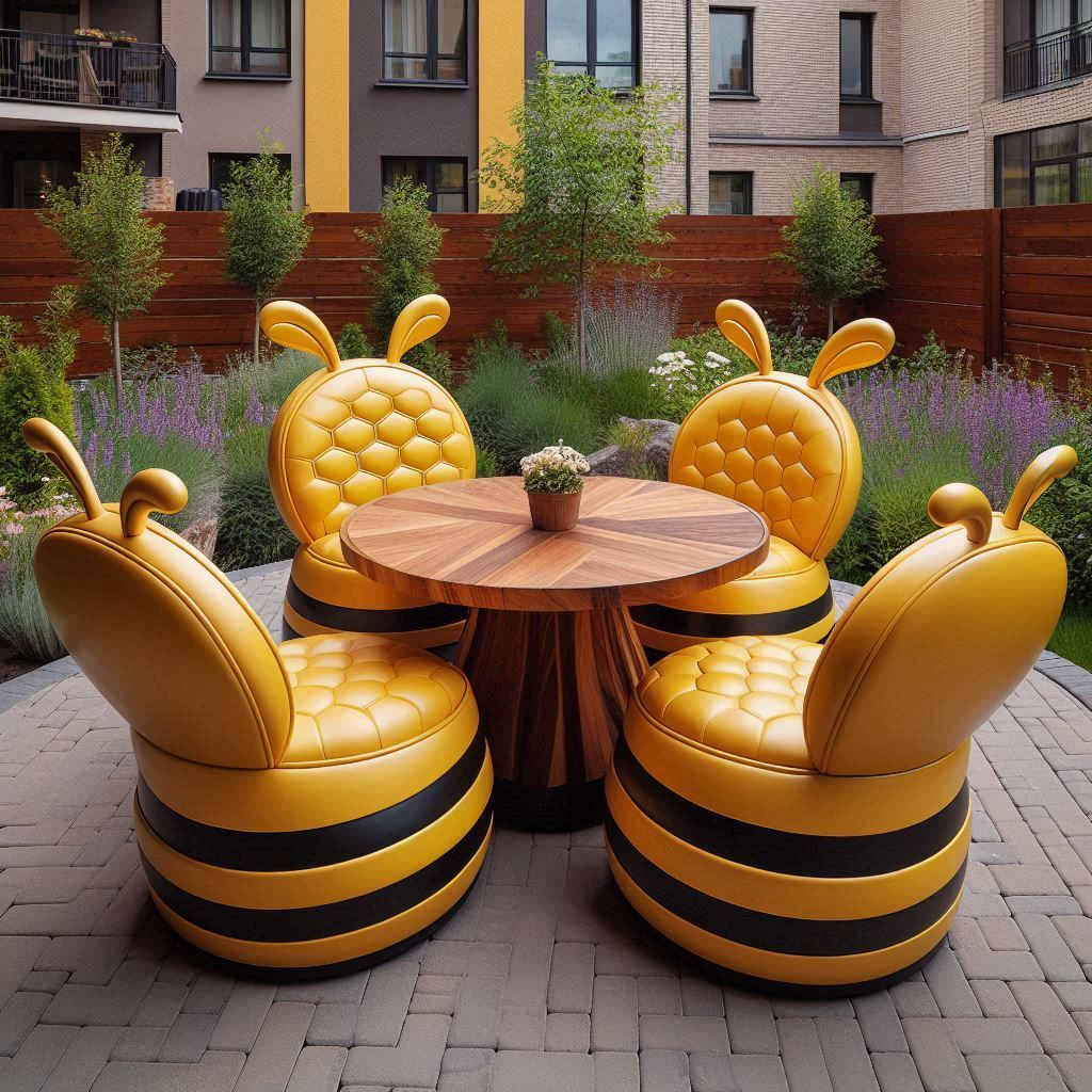 Embracing the Bee Patio Set