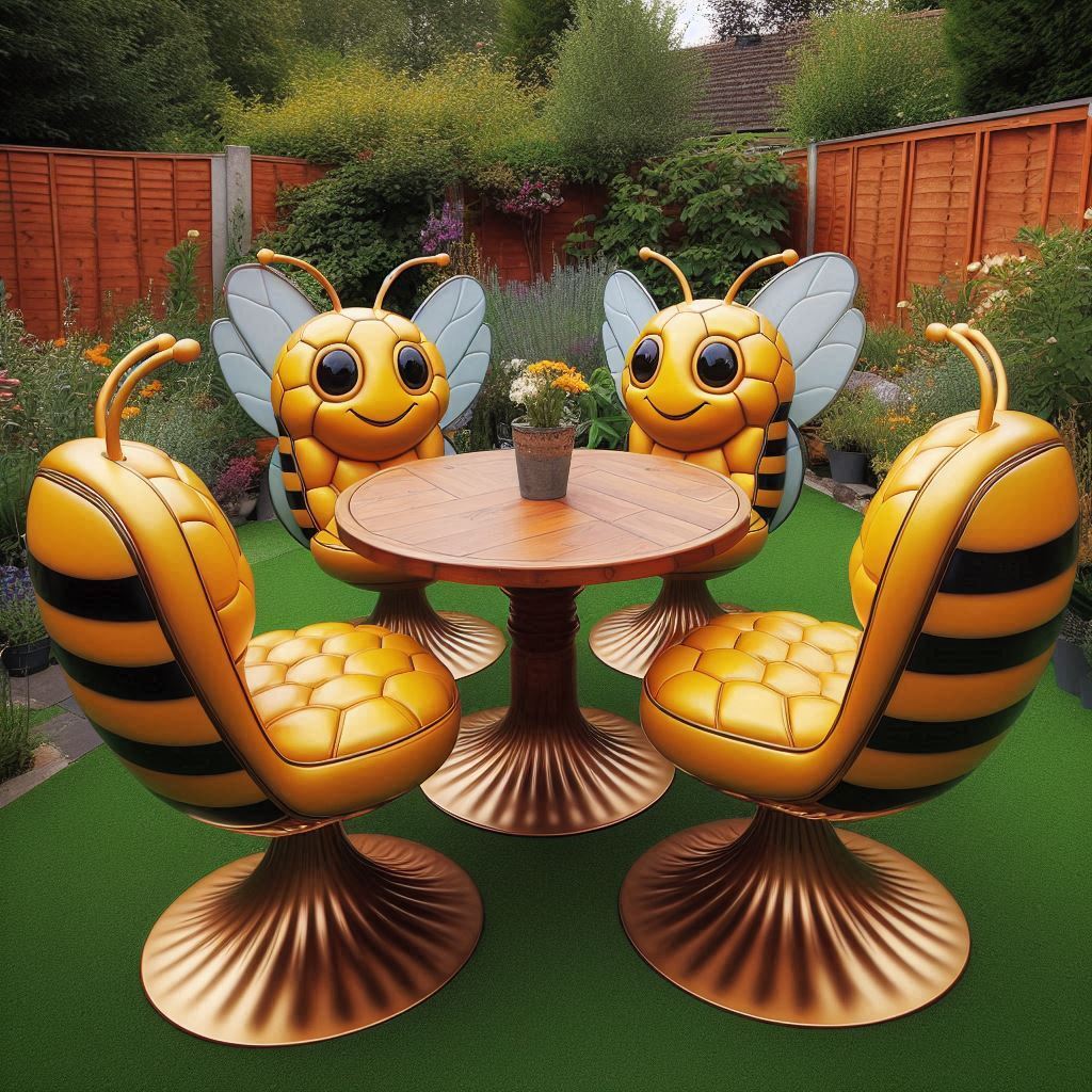 Embracing the Bee Patio Set