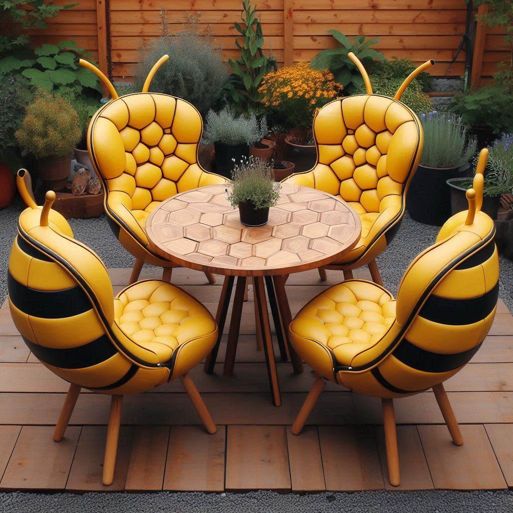 Embracing the Bee Patio Set