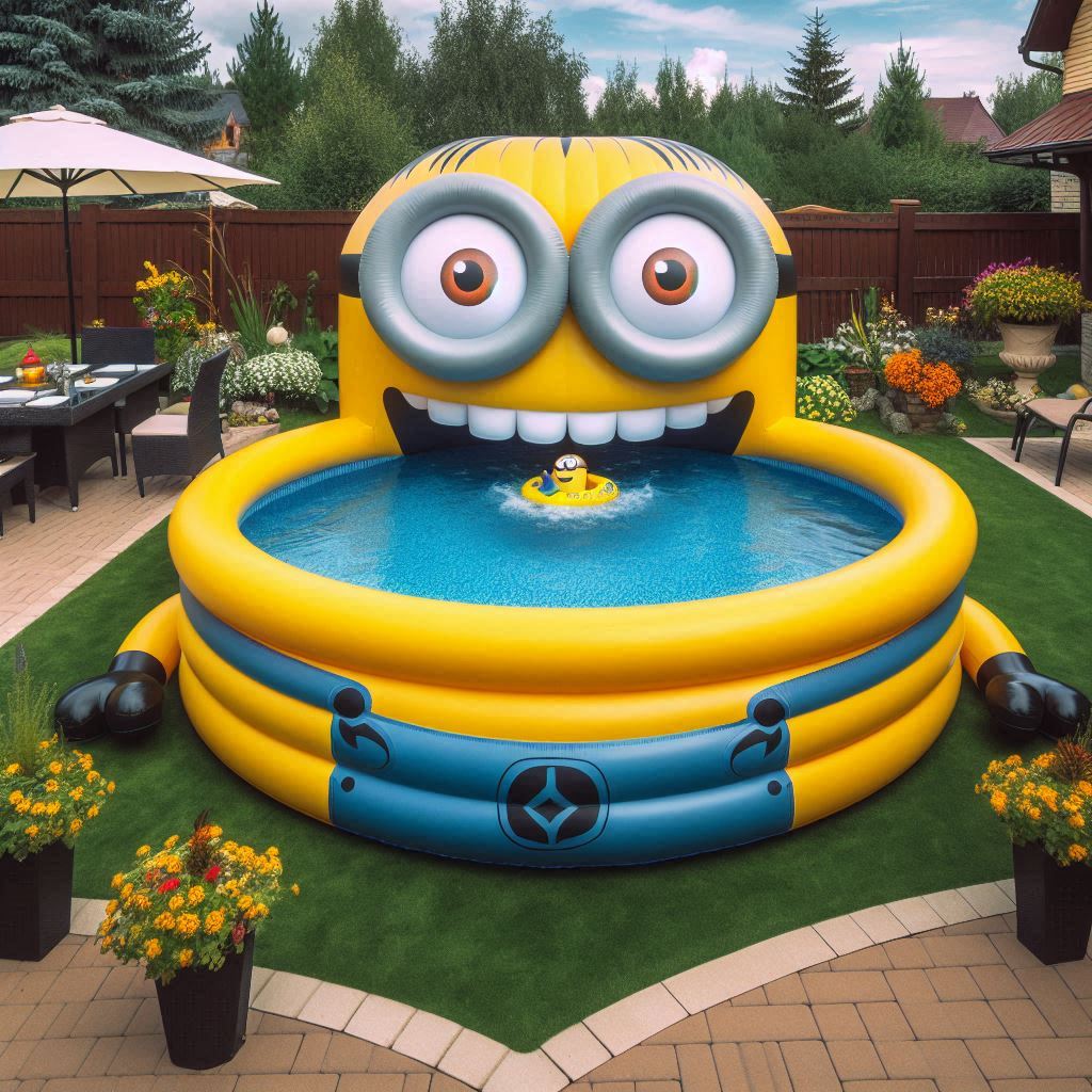 Giant Inflatable Minion Pool - Splash into Fun!