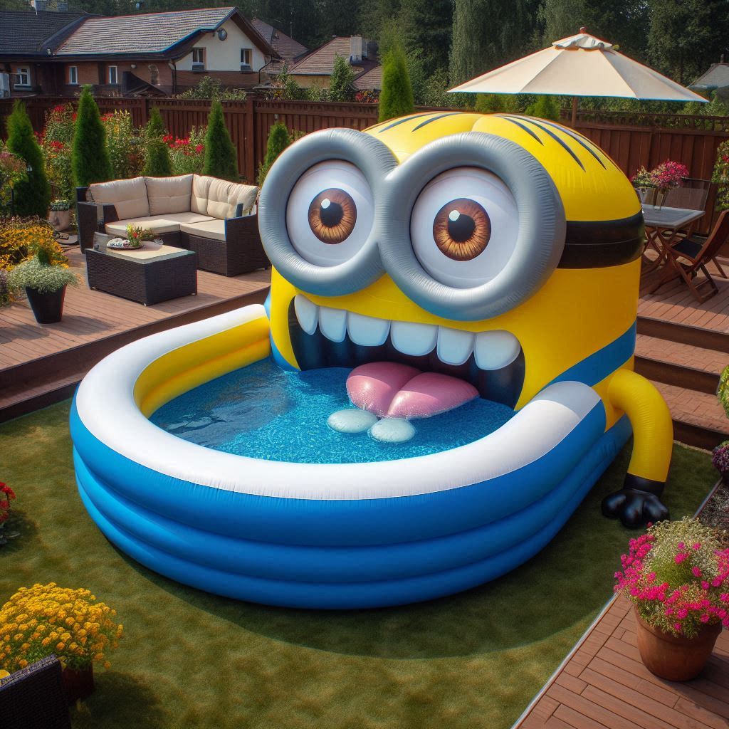 Giant Inflatable Minion Pool - Splash into Fun!