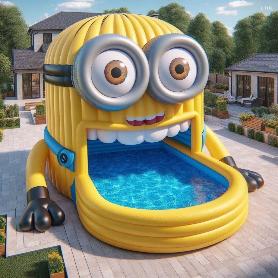 Giant Inflatable Minion Pool - Splash into Fun!