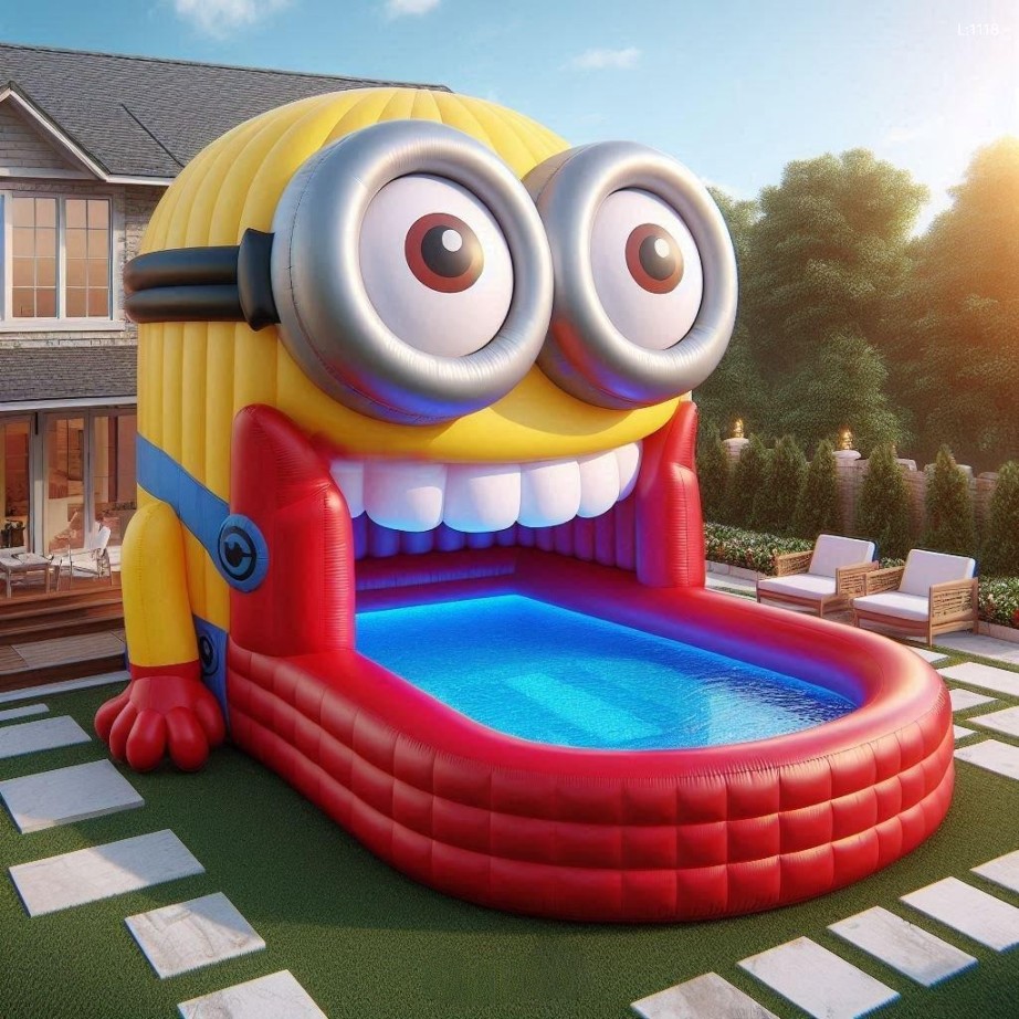 Giant Inflatable Minion Pool - Splash into Fun!