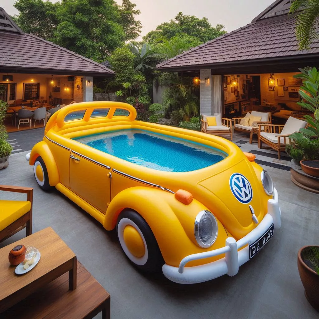 VW Pool Paradise - The Cultural Icon of Inflatable Volkswagen Pools 🌊🚗