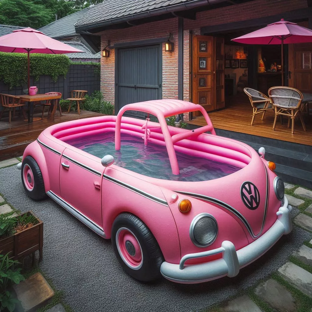 VW Pool Paradise - The Cultural Icon of Inflatable Volkswagen Pools 🌊🚗