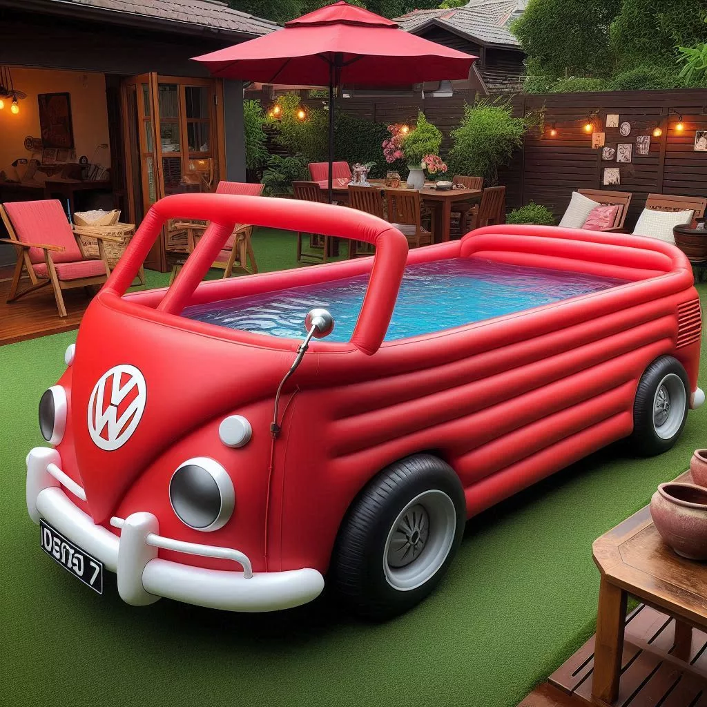 VW Pool Paradise - The Cultural Icon of Inflatable Volkswagen Pools 🌊🚗