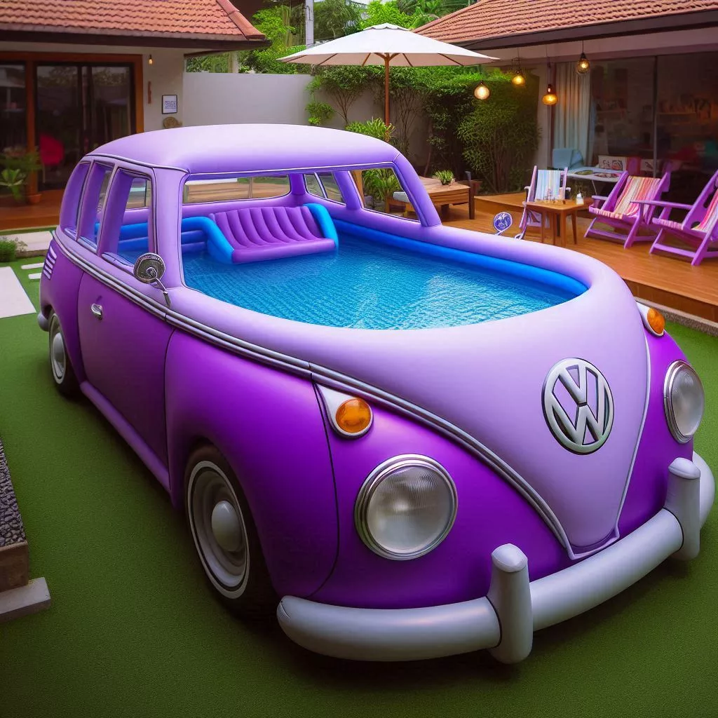 VW Pool Paradise - The Cultural Icon of Inflatable Volkswagen Pools 🌊🚗