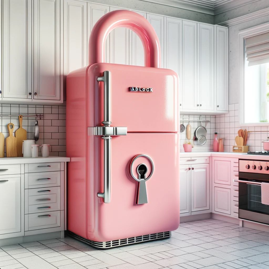 Stylish Lock-Shaped Refrigerators: Secure Your Food with a Twist of Elegance