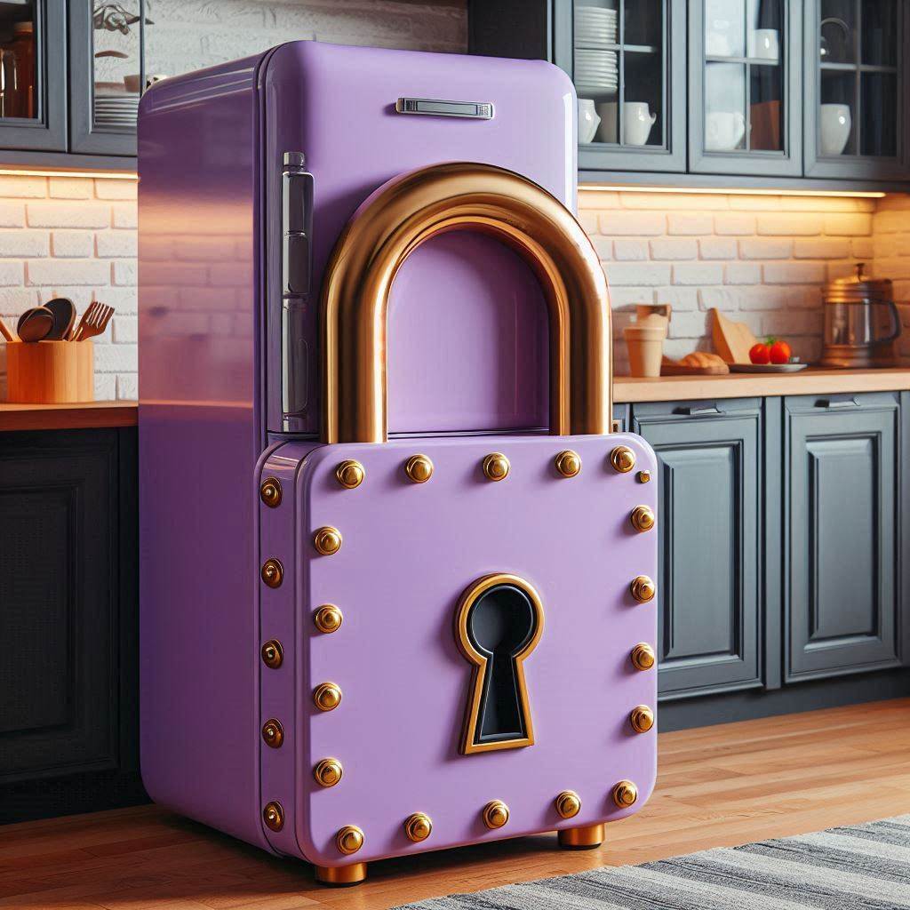 Stylish Lock-Shaped Refrigerators: Secure Your Food with a Twist of Elegance