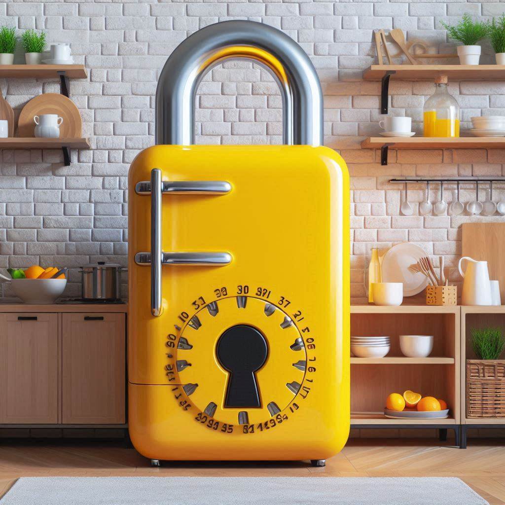 Stylish Lock-Shaped Refrigerators: Secure Your Food with a Twist of Elegance