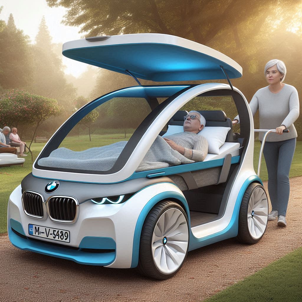 BMW Bed Stroller for the Elderly: Combining Comfort, Mobility, and Luxury