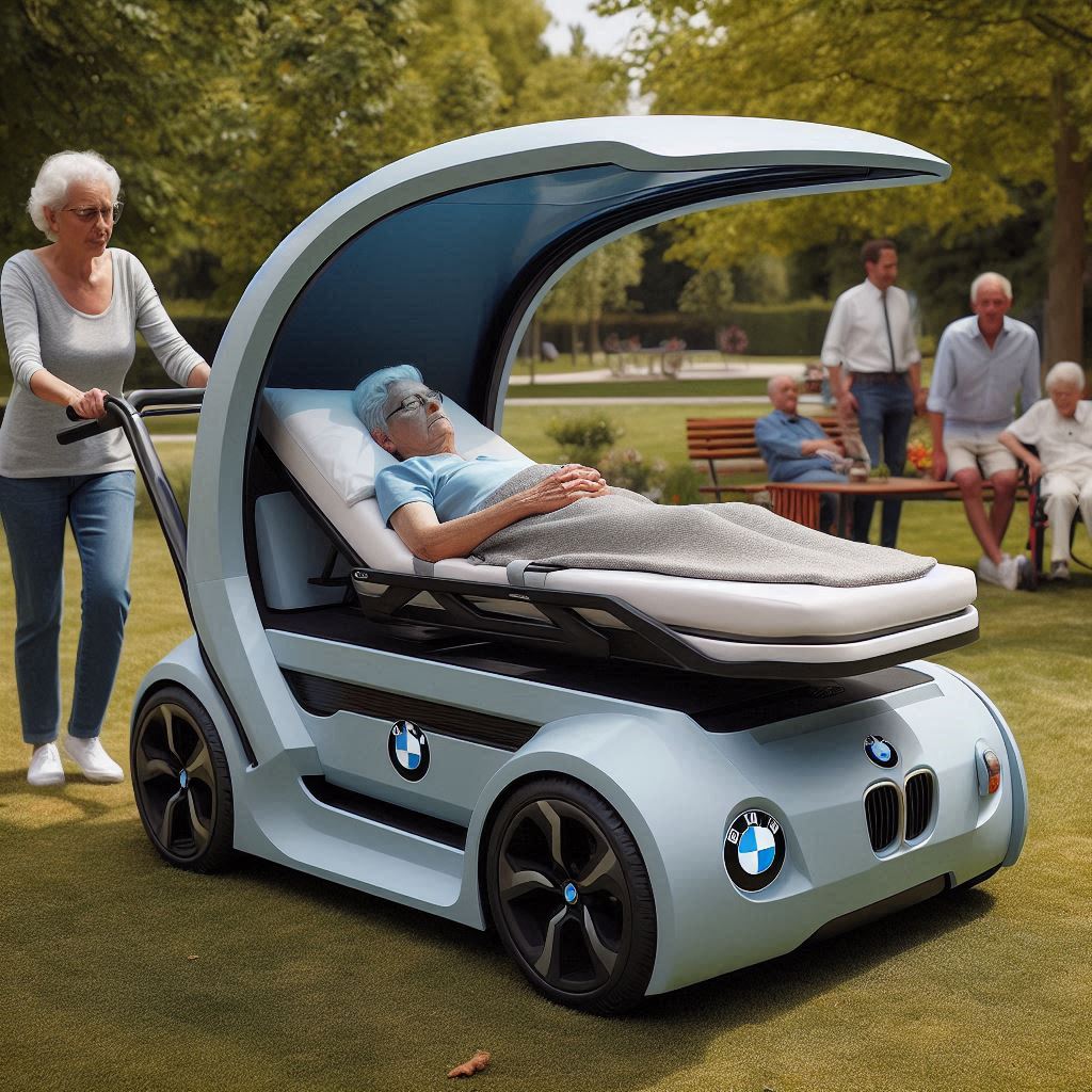 BMW Bed Stroller for the Elderly: Combining Comfort, Mobility, and Luxury