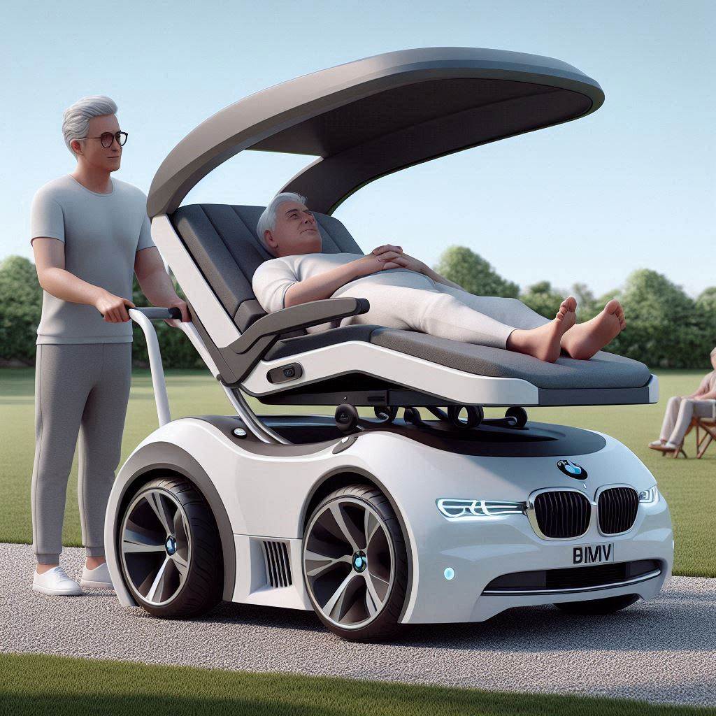 BMW Bed Stroller for the Elderly: Combining Comfort, Mobility, and Luxury