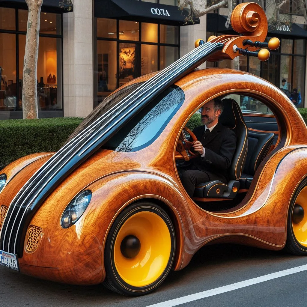 The Cello Shaped Car: A Symphony of Design and Innovation