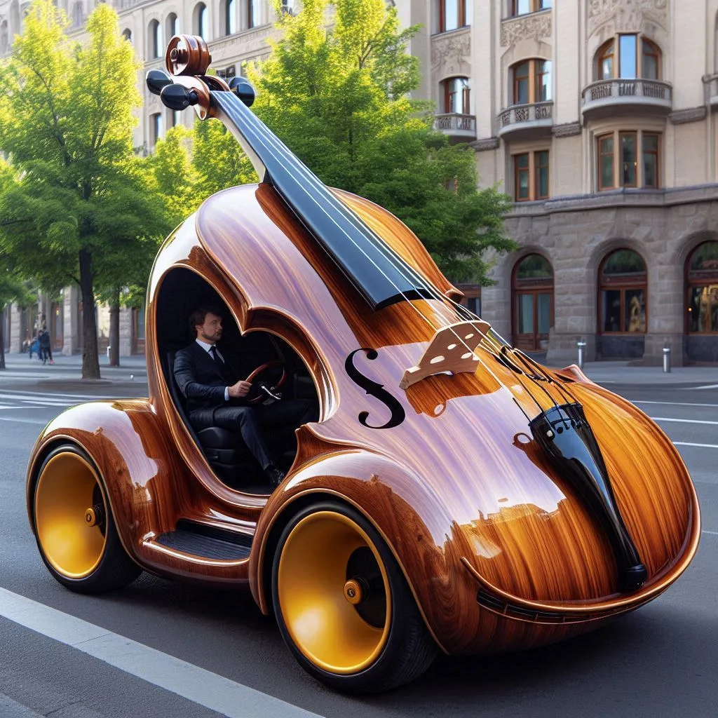 The Cello Shaped Car: A Symphony of Design and Innovation