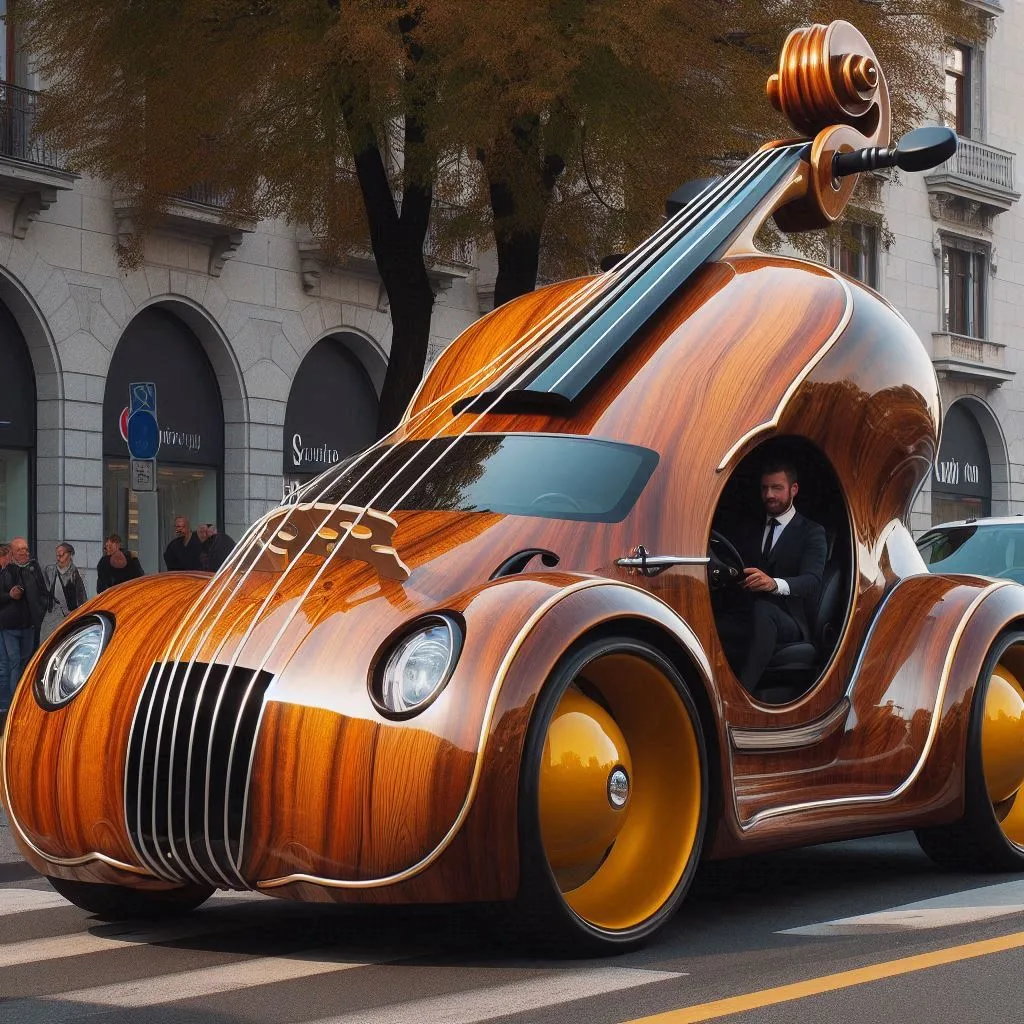 The Cello Shaped Car: A Symphony of Design and Innovation