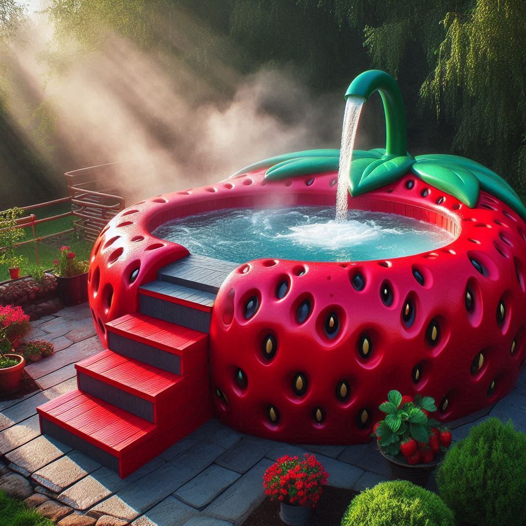 Soak in Style: Experience Relaxation and Fun with the Fruit Shaped Hot Tub