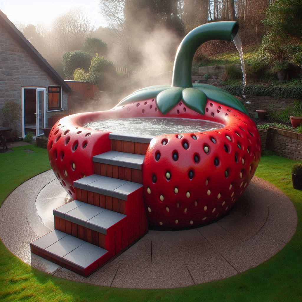 Soak in Style: Experience Relaxation and Fun with the Fruit Shaped Hot Tub