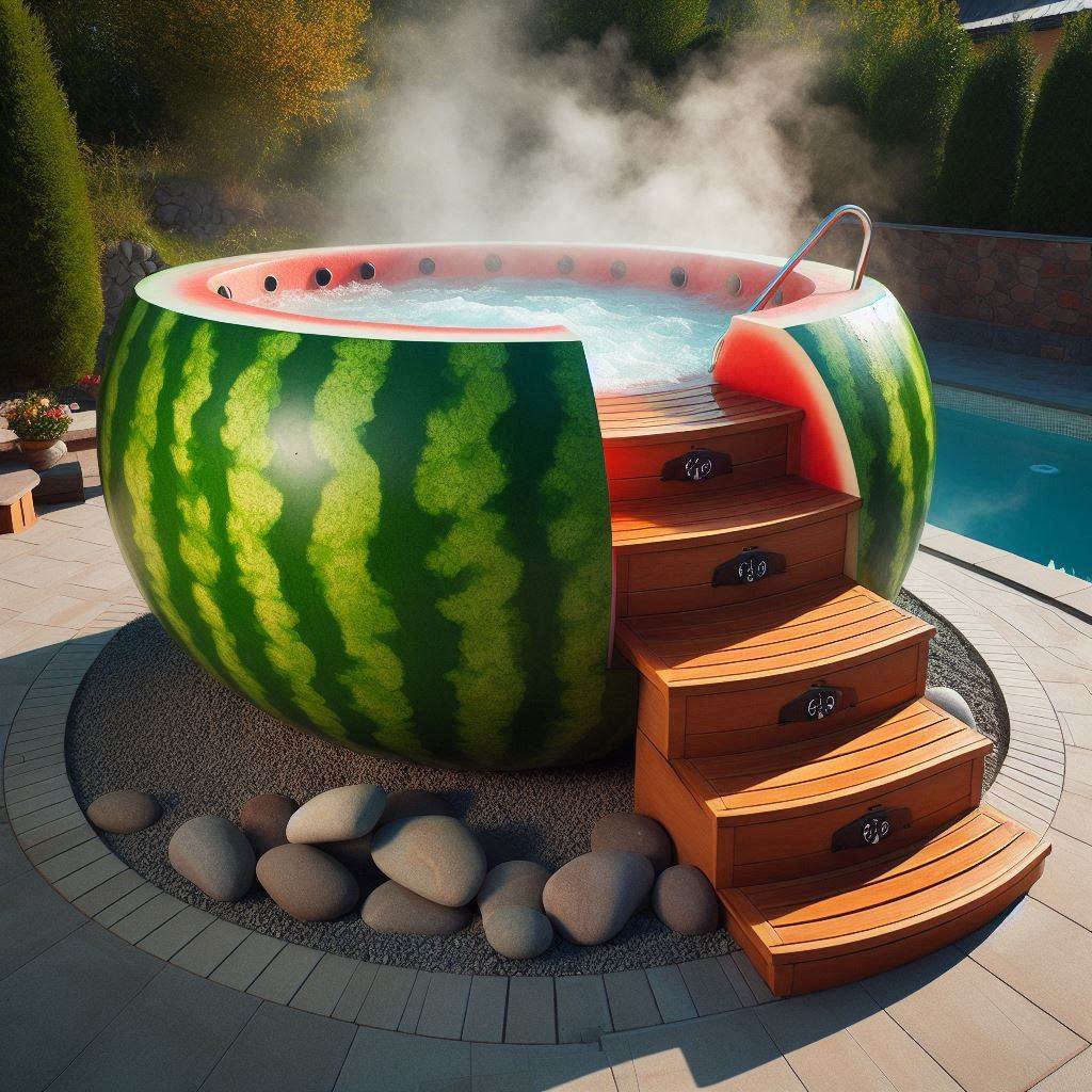 Soak in Style: Experience Relaxation and Fun with the Fruit Shaped Hot Tub