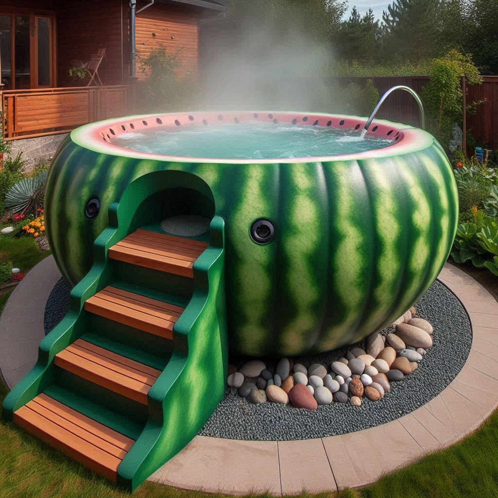 Soak in Style: Experience Relaxation and Fun with the Fruit Shaped Hot Tub