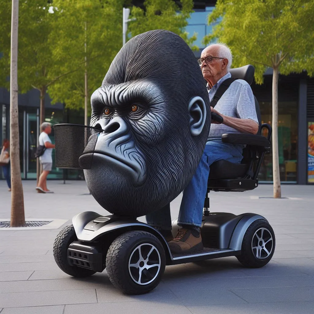 Gorilla Shape Mobility Scooter: Unleashing Power and Strength in Personal Transportation